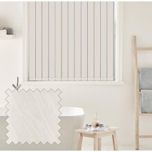 Vertical Blinds - Made to Measure - 89mm - Complete Blind - Pacific Fabric- IVORY (Up To 180cm(1800mm), Up To 130cm(1300mm))