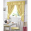 Maple Textiles Gingham Kitchen Curtains Yellow 46 x 48, Fabric, 46'' x 48'' 1