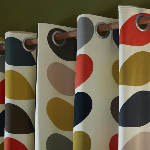 Orla Kiely Orla Kiely - Multi Stem - Multi - Eyelet Curtains - 90x72"/229x183cm 2
