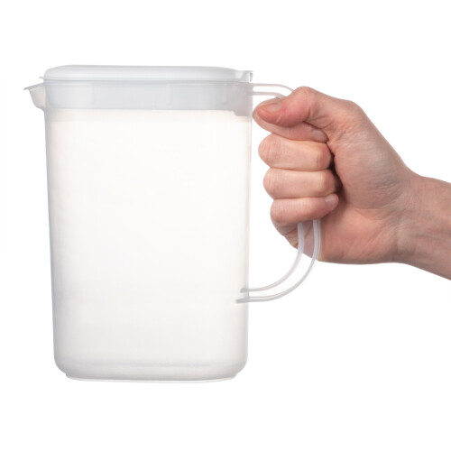 Clear Plastic Fridge Door Jug with Airtight Lid 2