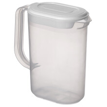 Clear Plastic Fridge Door Jug with Airtight Lid