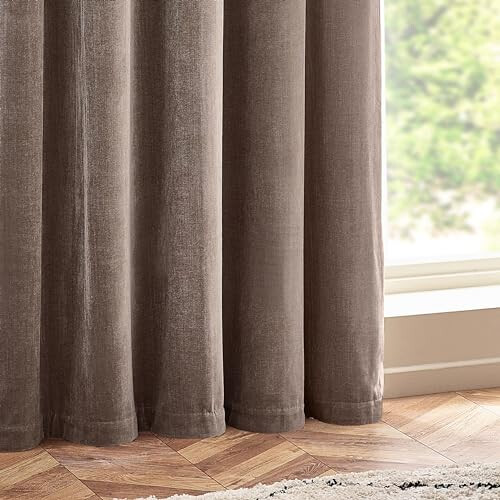 Neal's Yard Remedies Yard Heavy Chenille Velvet Eyelet Curtains 2
