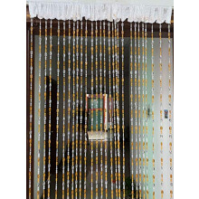 ZiDeTang Acrylic Beaded Door Curtain D?cor Tassel Room Divider Curtain (Orange, 100cm by 195cm)