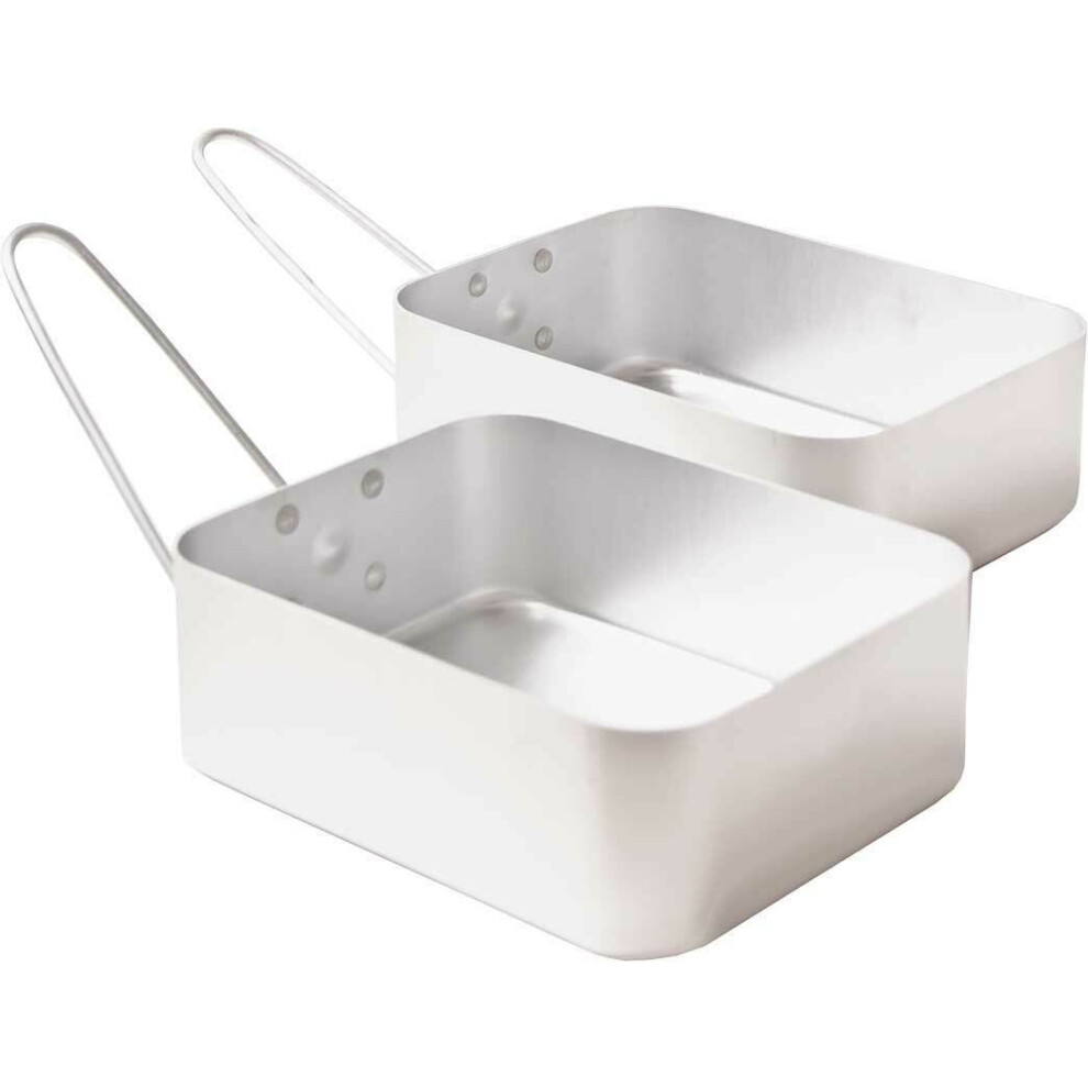 Trespass 2 Set Aluminium Mess Tin Cooking Pan