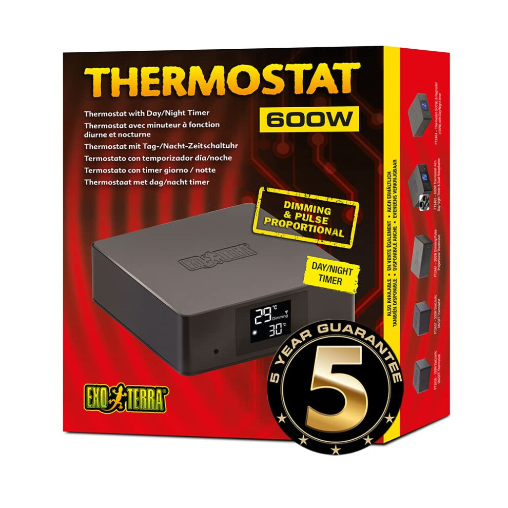 Exo Terra Thermostat 600w with Day/Night Timer