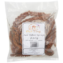 Pet Ting French Red Millet Sprays 250g - Bird, Parrots and Small Animal Treat