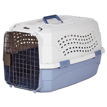Amazon Basics 23-Inch (58 cm) Two-Door Top-Load Pet Cat, Dog Kennel, Blue