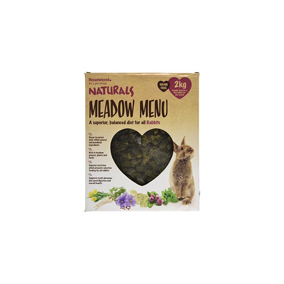 Rosewood Naturals Meadow Menu, Rabbit Food, 2kg