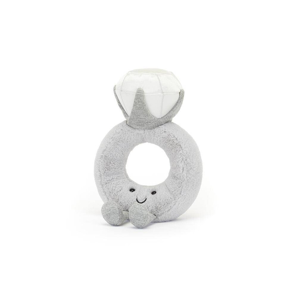 Dinamr Fun Ring Diamond Cute Plush Toy Child Comfort Doll Stuffed Figure