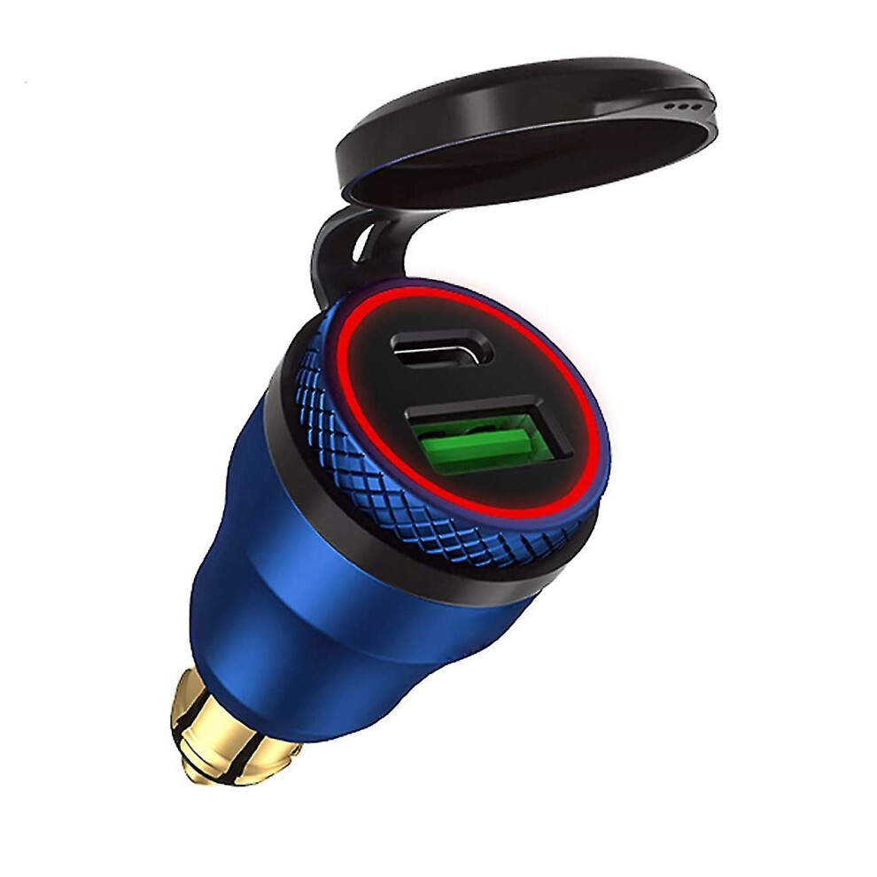 Usb Pd Charger Hella Din Plug-Socket For Bmw Blue 7669442646349