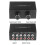 Bi-directional 4-way Rca Stereo Audio Switch L/r Sound Channel Audio Switcher,2 In 4 Out Or 4 In 2 1