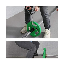 Barbell Bar T Bar Hard Pull Sleeve Fitness Handle Puller Sleeve Chain Equipment Accessories With Ch