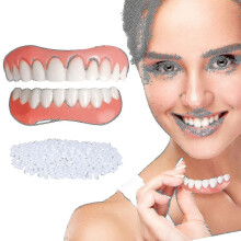 2023new 2 Sets Of Dentures, Upper And Lower Jaw Dentures, Natural And Comfortable, Protect The Teeth