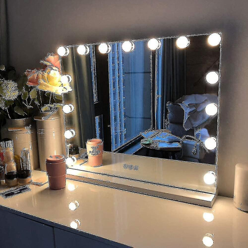 Hollywood Mirror Usb Makeup With Lights Lighted 10 Bulbs 3 Lighting Modes(only Lights) Fastly 1