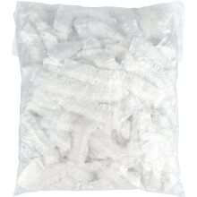 100PCS Disposable Shower Caps - 44CM Plastic Elastic Bath Cap