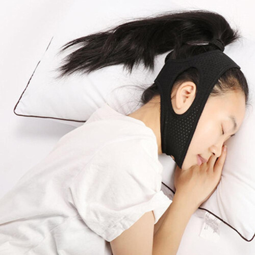 Anti Stop Snoring Chin Strap Adjustable Solution Breathable Soft 1
