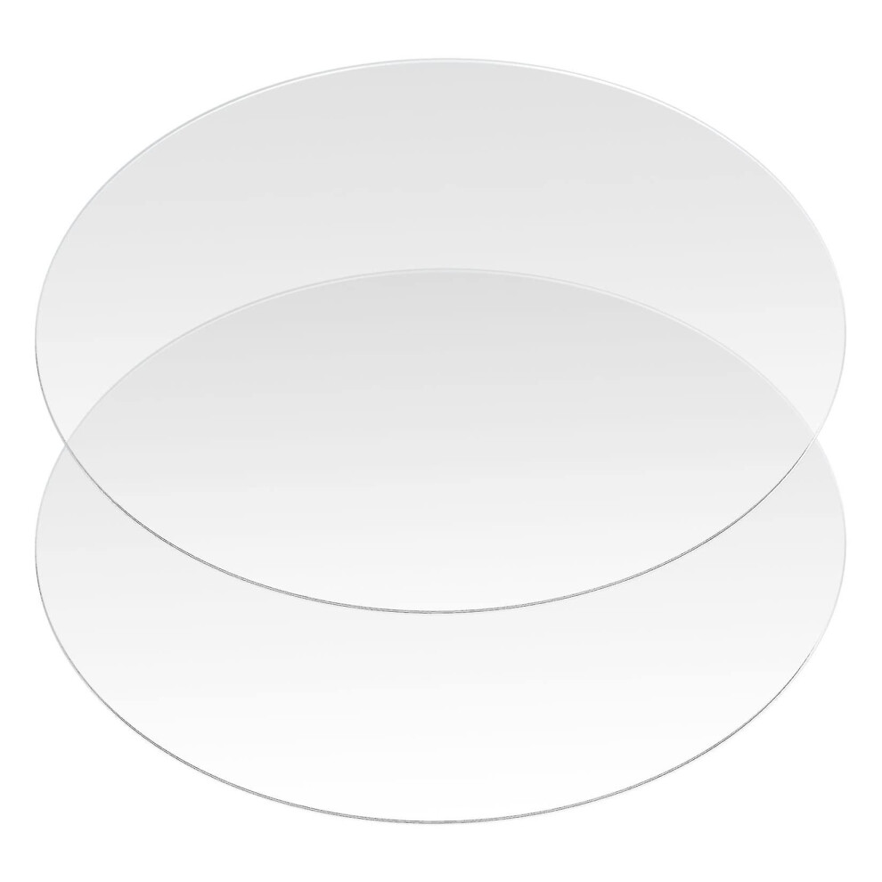 (15Cm) 2 Pcs Circle Acrylic Sheets Clear Acrylic Plastic Disc Round Acrylic Panel Circle Blanks Sheets Sign 7669442654818