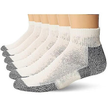 (WhiteNavy (6 Pair), X-Large) Thorlos Unisex-adult Jmx Maximum Cushion Ankle Running Socks