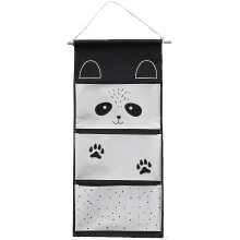2024hanging Organizer For Nursery With 3 Fabric Pockets For Door Or Closet