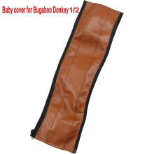 (donkey1 2 baby brown) Pram Armrests Covers For Bugaboo Donkey 1 2 3 5 Stroller Pu Leather Protective Case Handle Bumber Covers Strollers Accessories