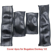 (donkey1 2 4pcs black) Pram Armrests Covers For Bugaboo Donkey 1 2 3 5 Stroller Pu Leather Protective Case Handle Bumber Covers Strollers Accessories