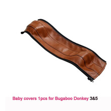 (donkey3 5 baby brown) Pram Armrests Covers For Bugaboo Donkey 1 2 3 5 Stroller Pu Leather Protective Case Handle Bumber Covers Strollers Accessories