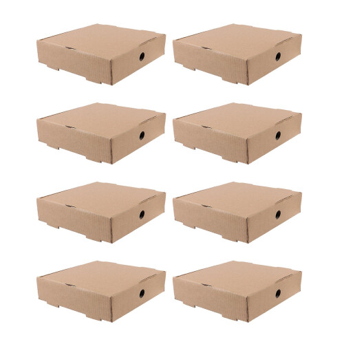 25pcs Mini Pizza Boxes Miniature Cardboard Box Pizza Corrugated Board Case 1
