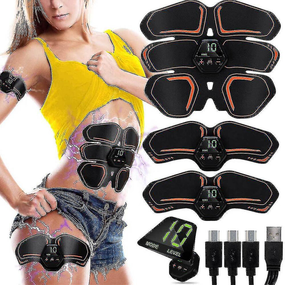 Ems Electric Muscle Stimulator Abdominal Hip Vibrator Usb Rechargeable Home Gym Portable Wireless Slimming Massager_-image-OPC-PDTDQXM-NEW