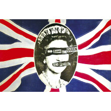 Sex Pistols God Save The Queen Textile Poster