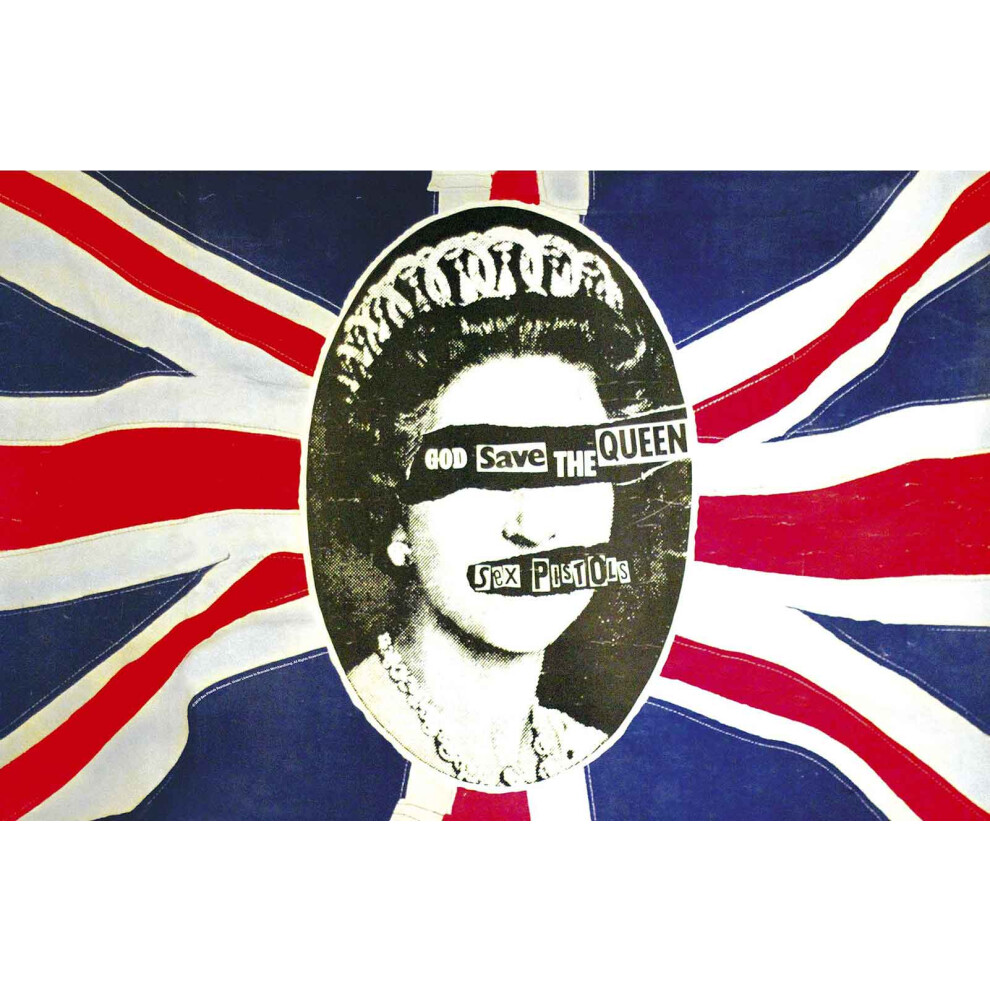 Sex Pistols God Save The Queen Textile Poster