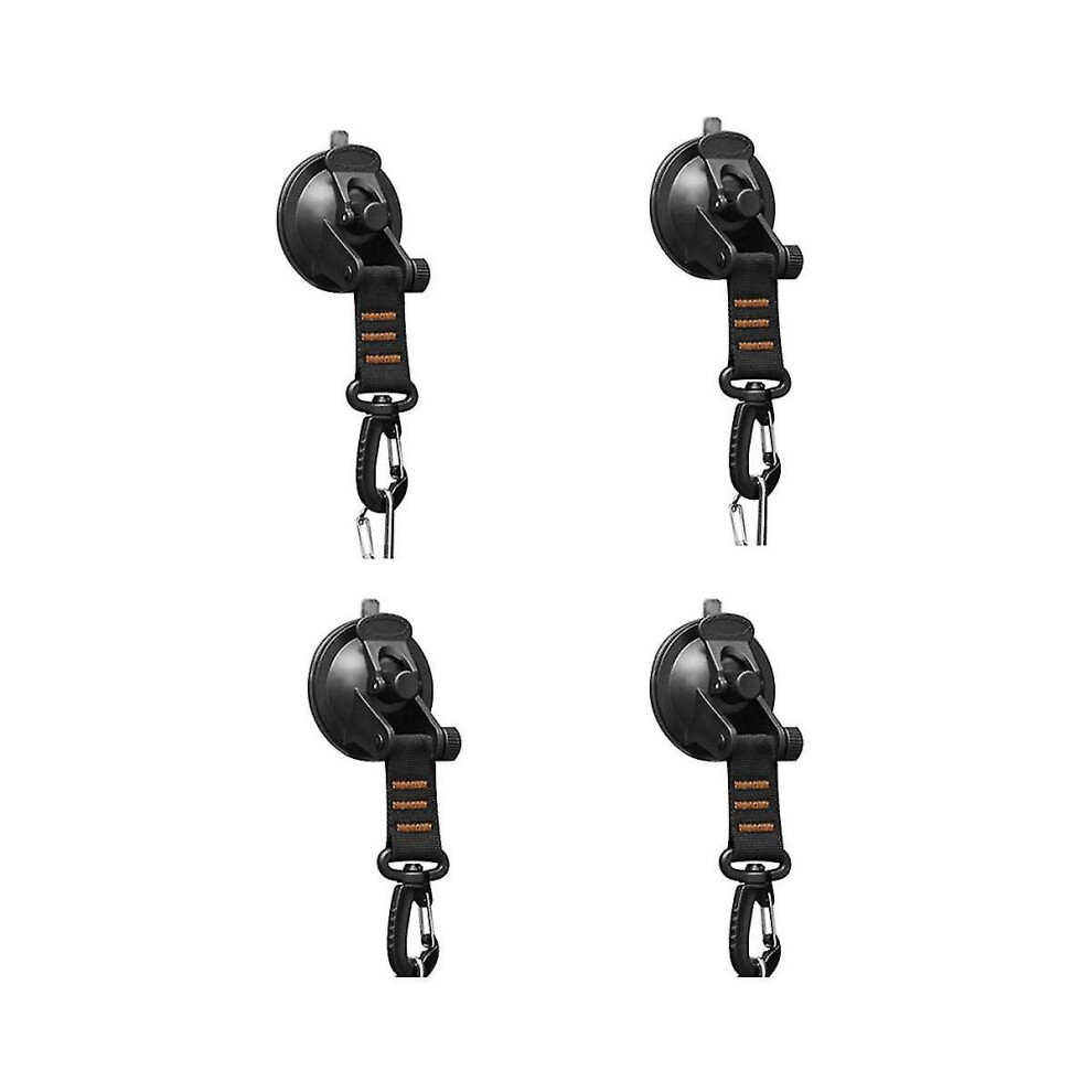 4Pcs Heavy Duty Suction Cup With D Ring 360 Rotating Camping Suction Hooks Car Suction Cups Anchor 7669442670511