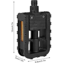 Folding Bike Pedals, Bicycle Foldable Pedals With Aluminum, Durable Folding Bicycle Plastic Pedal Bicycle Accessories