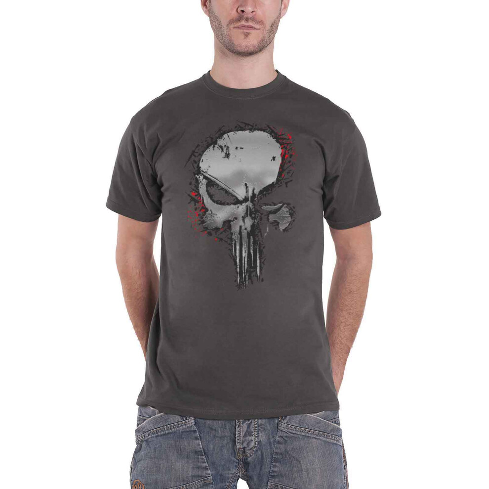 Punisher Metallic Skull T Shirt