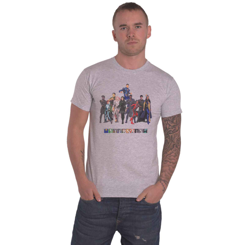 Eternals Colour Block Characters T Shirt