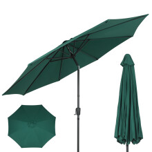 (Green) 3M Garden Parasol Sunshade Outdoor Patio Umbrella
