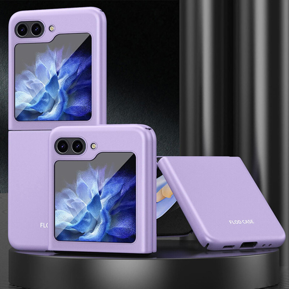 (Purple) Z Flip 5 Case, Z Flip 5 Case Luxury Design Protective Cover For Samsung Galaxy Z Flip 5 5G 2023 Purple 7669442690304
