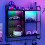 ELECWISH Wall Mounted Storage Cabinet Wood Floating Display Shelf Light 6 Hooks 7