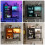 ELECWISH Wall Mounted Storage Cabinet Wood Floating Display Shelf Light 6 Hooks 9