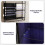 ELECWISH Wall Mounted Storage Cabinet Wood Floating Display Shelf Light 6 Hooks 6