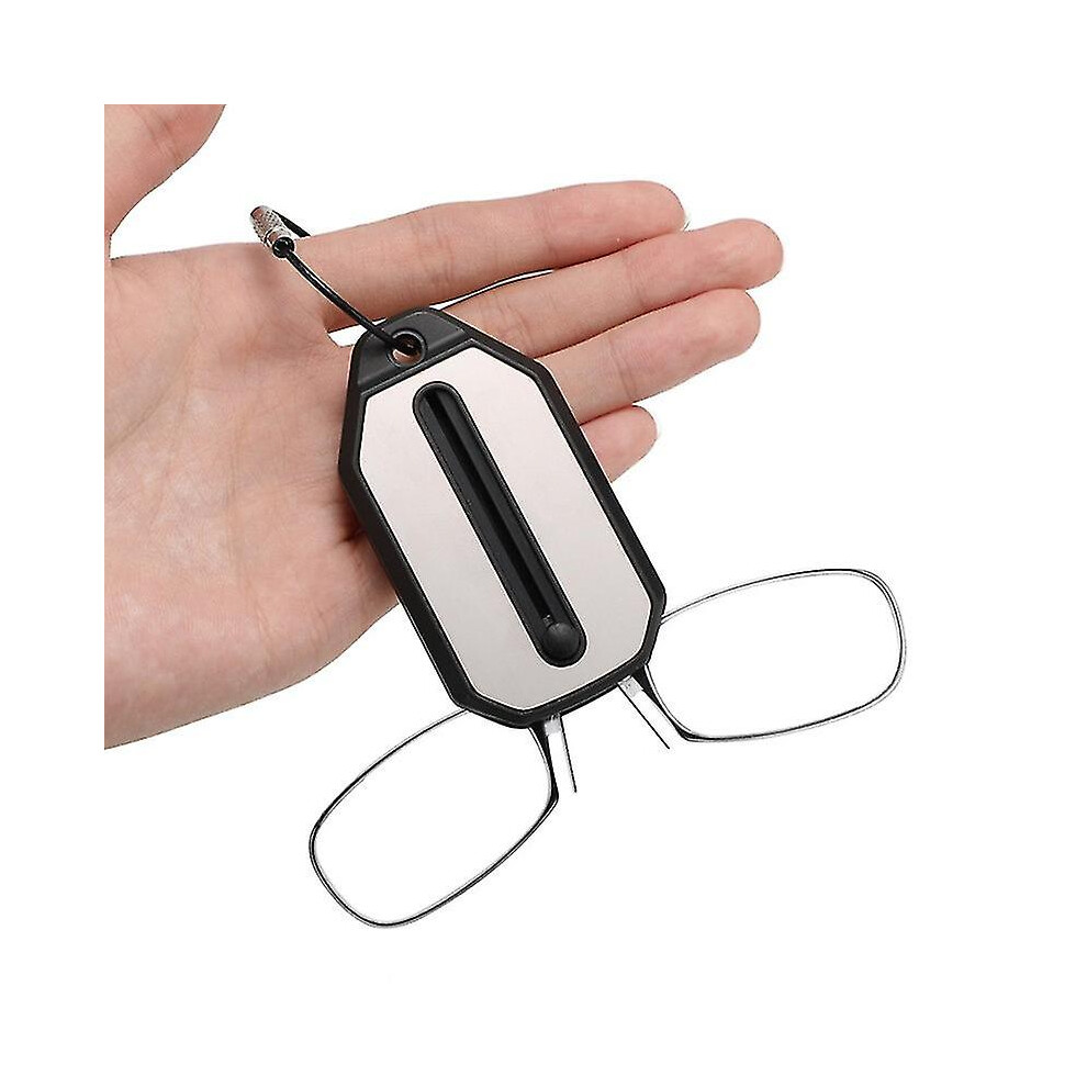 (Strengthen 2.50) Convenience Keychain Mini Nose Clip Reading Glasses   Case Thinoptics Style