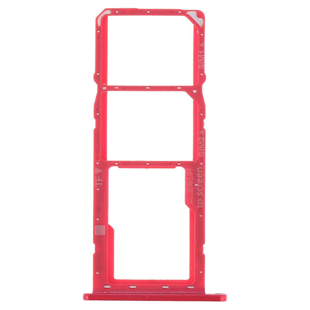 (Red) Sim Card Tray Micro Sd Card Tray For Huawei Y7 (2019) Red 7669442694289