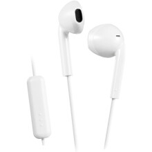 JVC Earbuds Wired 3.5mm In Ear Stereo Headphones White - HA-F17M-W-U