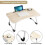 (White Maple) Folding Laptop Table Stand Bed Computer Desk Bed 4