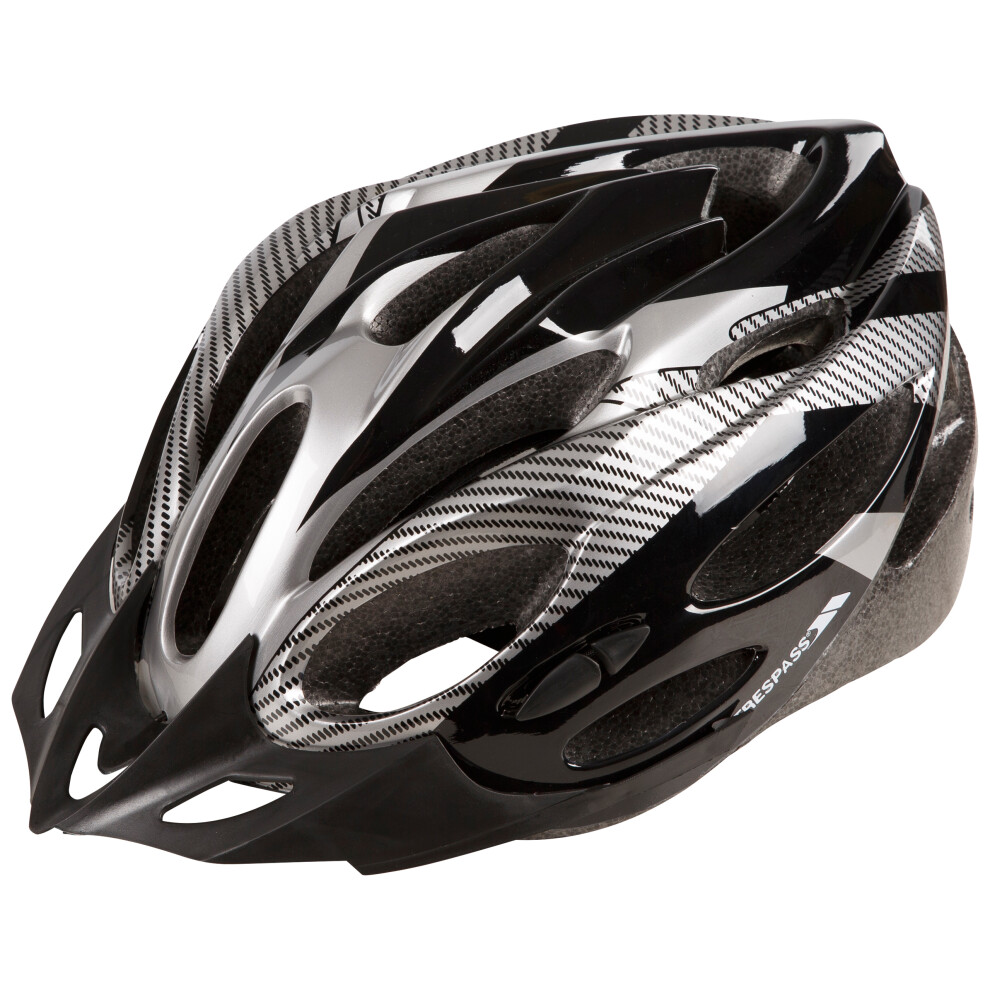 Trespass (S/M, Black X) Adult Bike Helmet Crankster