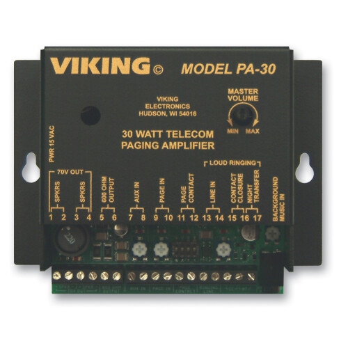 Viking 30 Watt Telecom Paging Amp