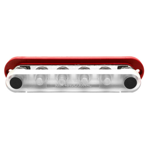WINCHMAX WINCHMAX Bus Bar 300a 6 x M10 terminal. Red. 2