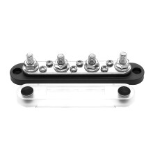 WINCHMAX Bus Bar 150a 4 x M8 terminal. Black.