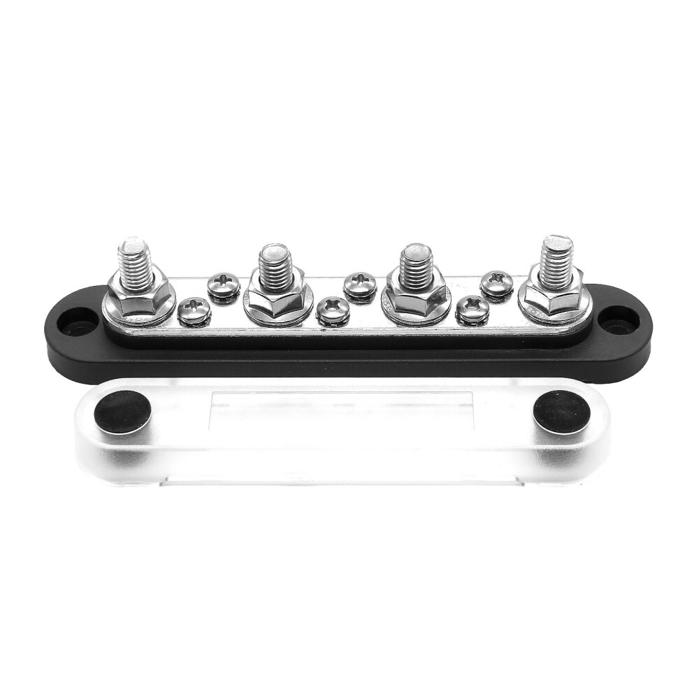 WINCHMAX Bus Bar 150a 4 x M8 terminal. Black.