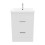 600mm Bathroom Vanity Unit & Basin Sink with 2 Drawers Gloss White 3