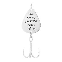 1pc Personalized Fishing Lure Hook Engraved Fishing Hook Lure Fathers Day Gift